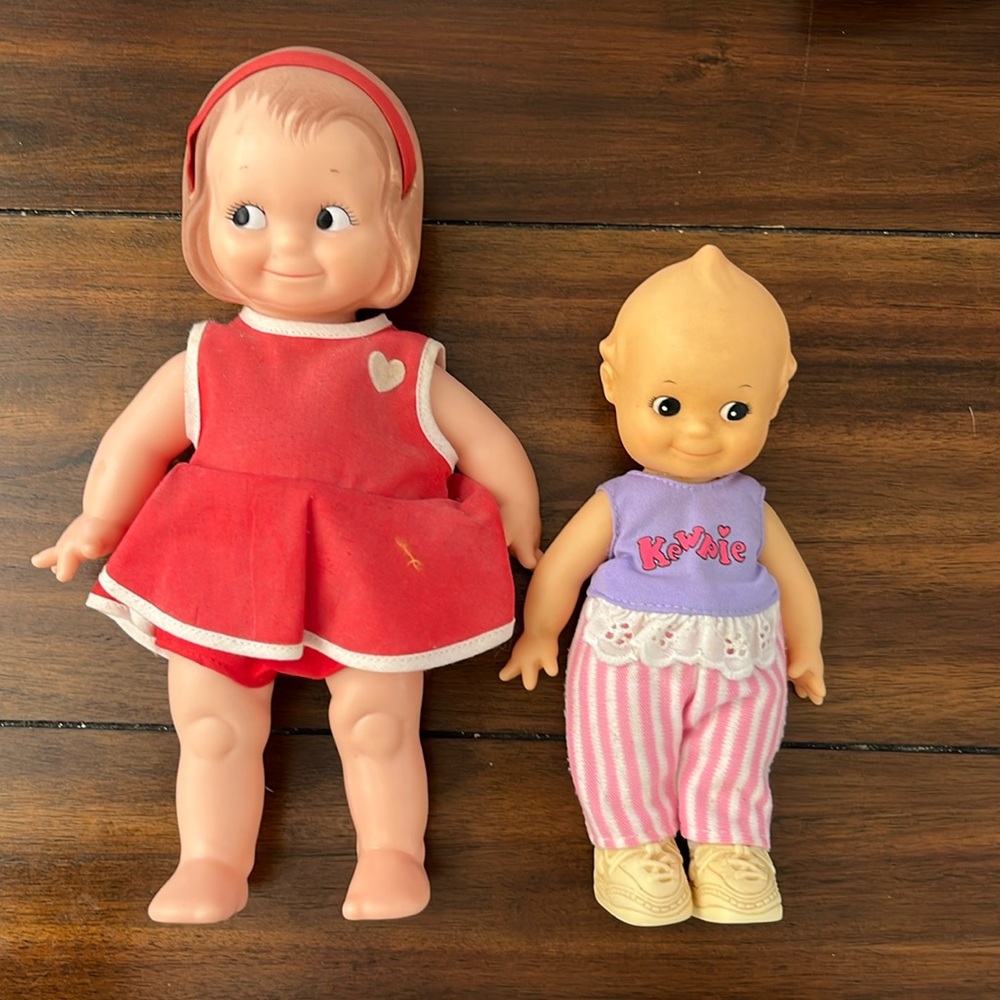 Two Kewpie Cameo Dolls Vintage Posable